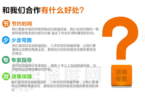 深度網(wǎng)為您的營銷型網(wǎng)站項目提供效果保證